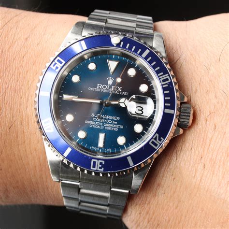 rolex 16610 replica|rolex 16610 blue bezel.